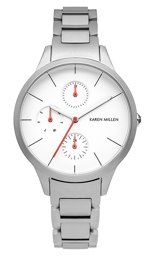 Γυναικείο ρολόι KAREN MILLEN, με μπρασελέ.