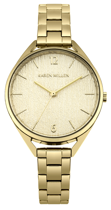 Γυναικείο ρολόι KAREN MILLEN, με μπρασελέ.