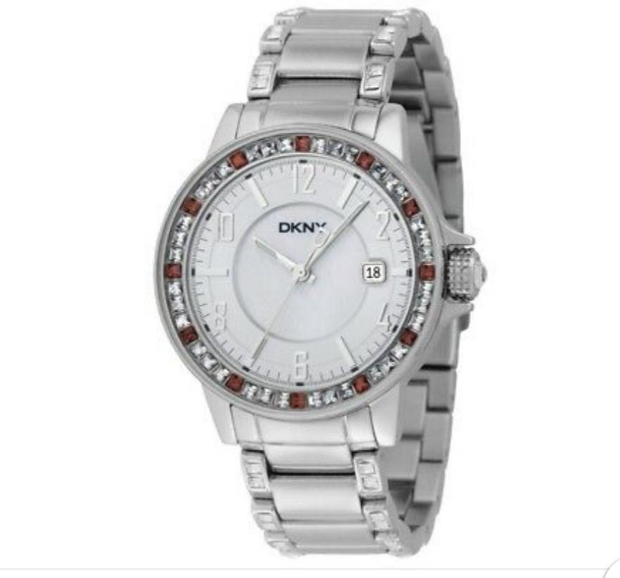 New Authentic DKNY Red Sapphire Swarovski Top Watch.