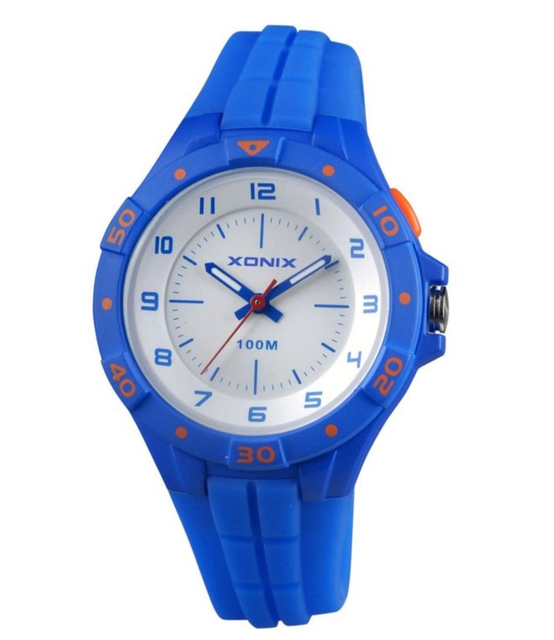 Παιδικό Ρολόι ΧΟΝΙΧ Βlue Rubber Strap με καουτσούκ λουράκι. ΑΑΗ-004.