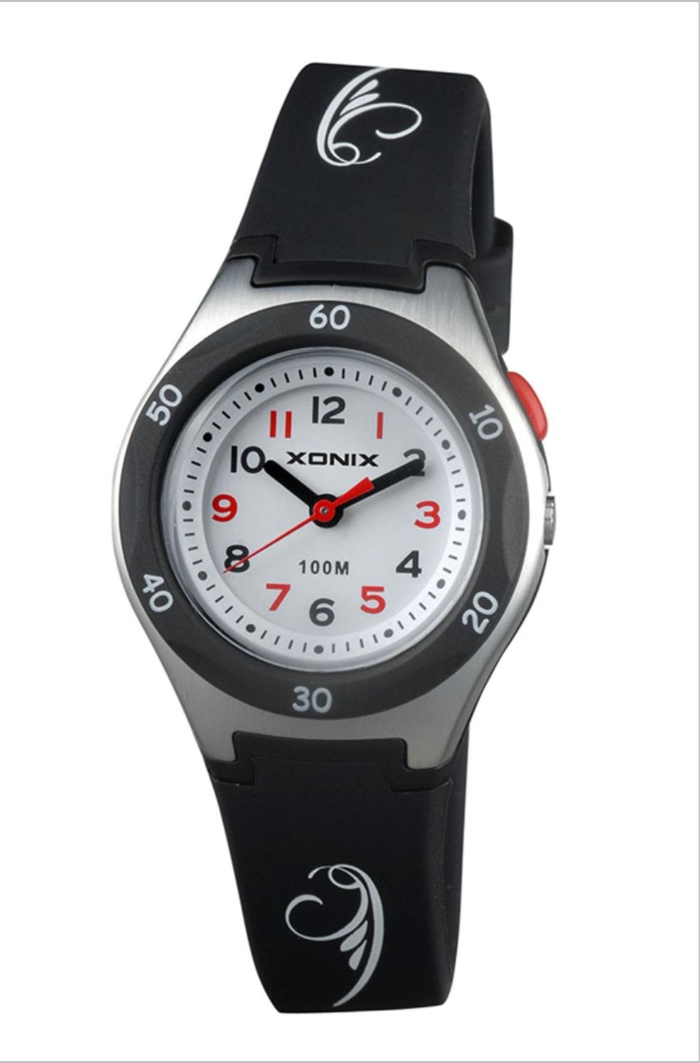 Παιδικό Ρολόι ΧΟΝΙΧ Kids Black Silicone Strap. AAF-007.