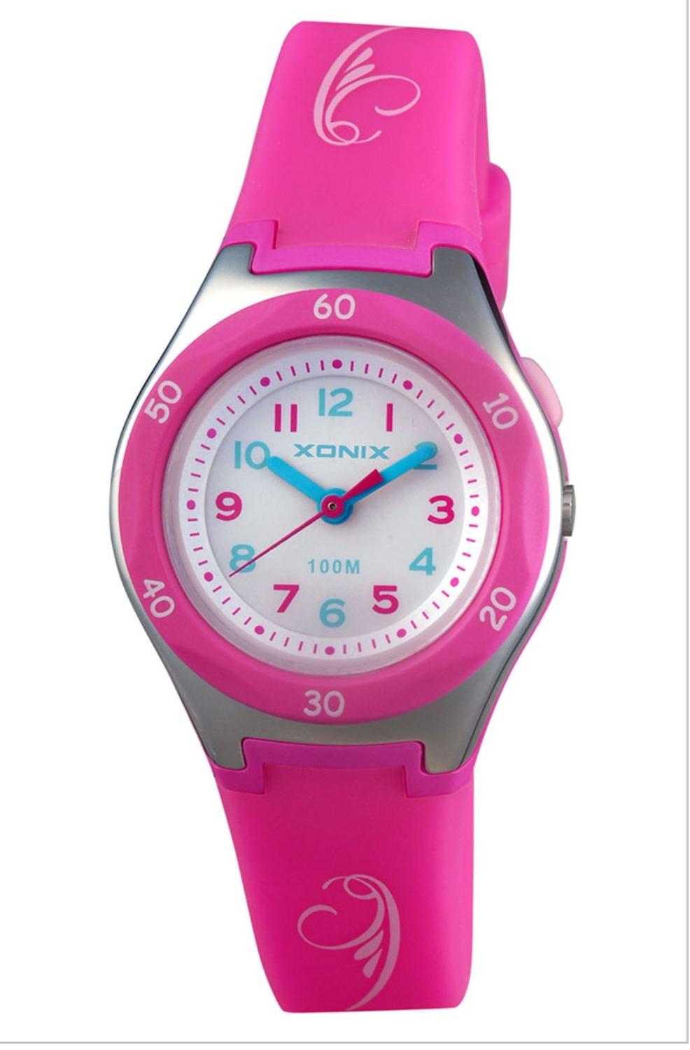 Παιδικό Ρολόι ΧΟΝΙΧ Κids Fuchsia Silicone Strap. AAF-003.