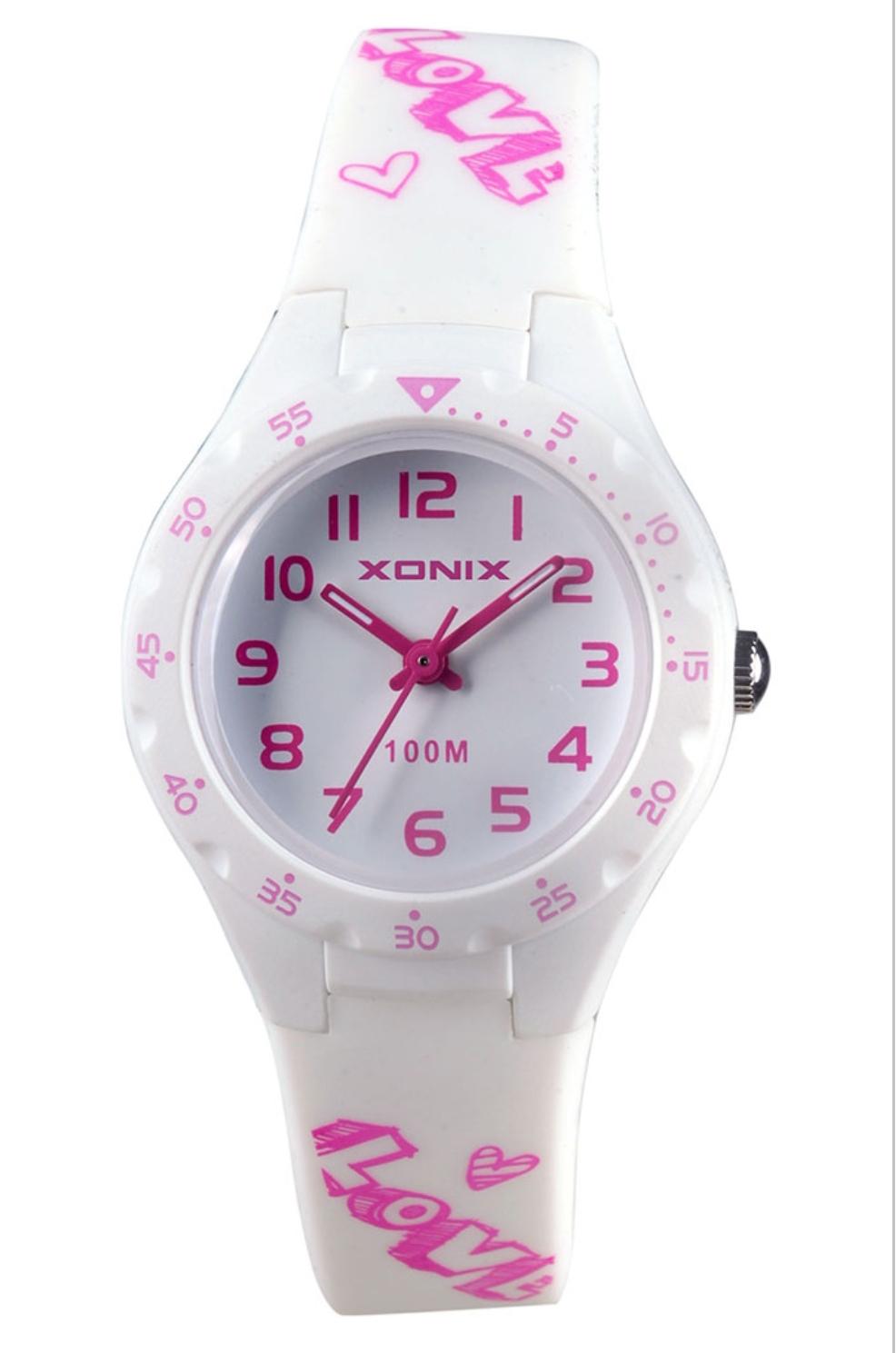 Παιδικό Ρολόι ΧΟΝΙΧ Κids White Silicone Strap. AAM-001.