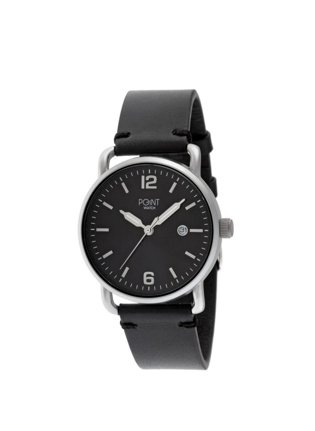 Γυναικείο Ρολόι Point Artemis Black Leather Strap SK25.