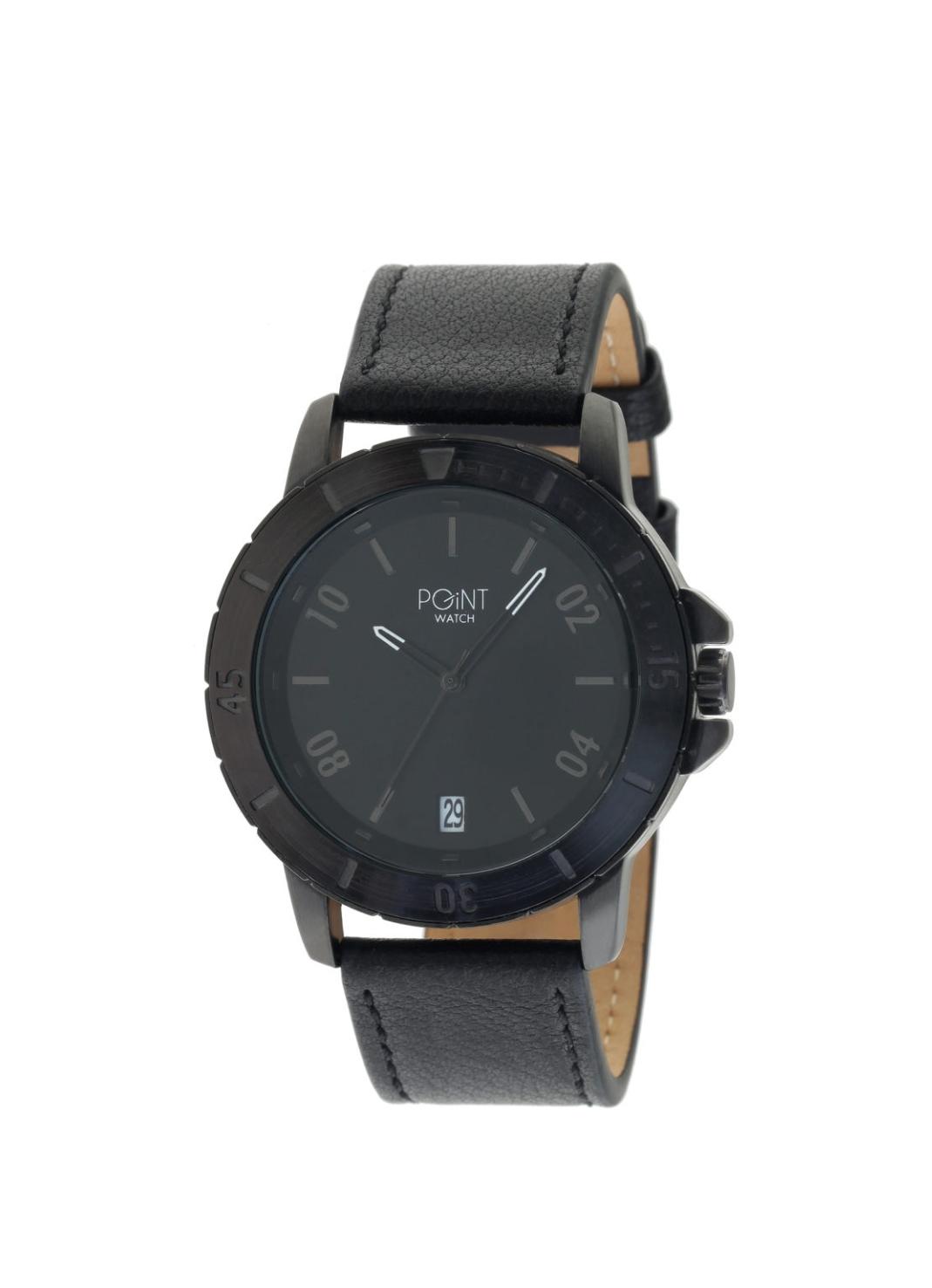 Ανδρικό Ρολόι Point Mars Grey Leather Strap SK8.