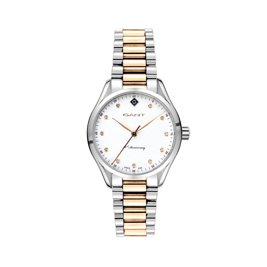 Γυναικείο Ρολόι GANT Sharon Crystals Two Tone Stainless Steel Bracelet.