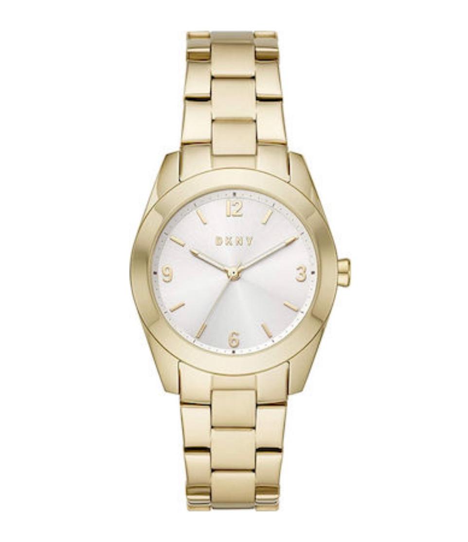 DKNY Nolita Silver Gold Stainless Steel Bracelet.