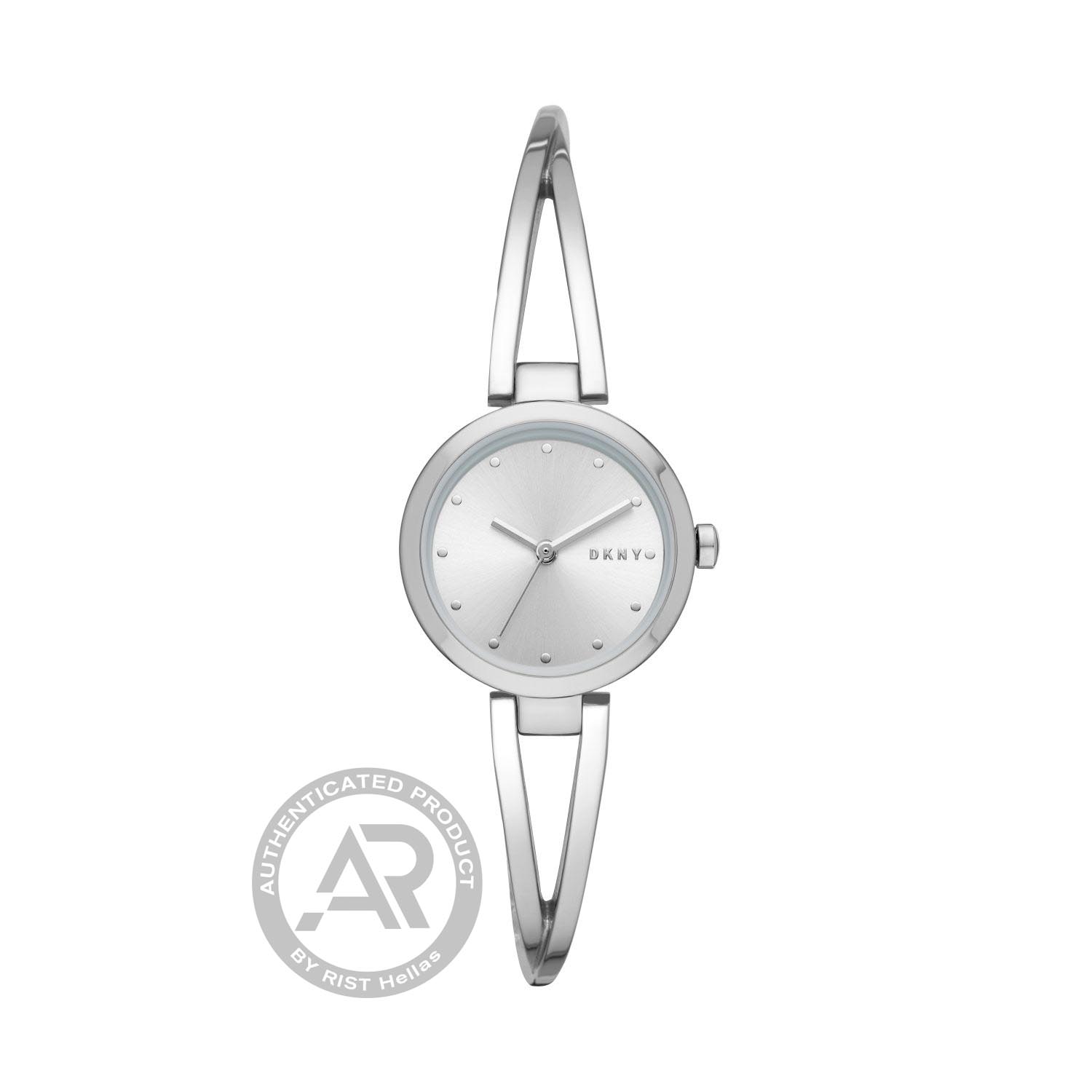DKNY Crosswalk Silver Stainless Steel Bracelet.