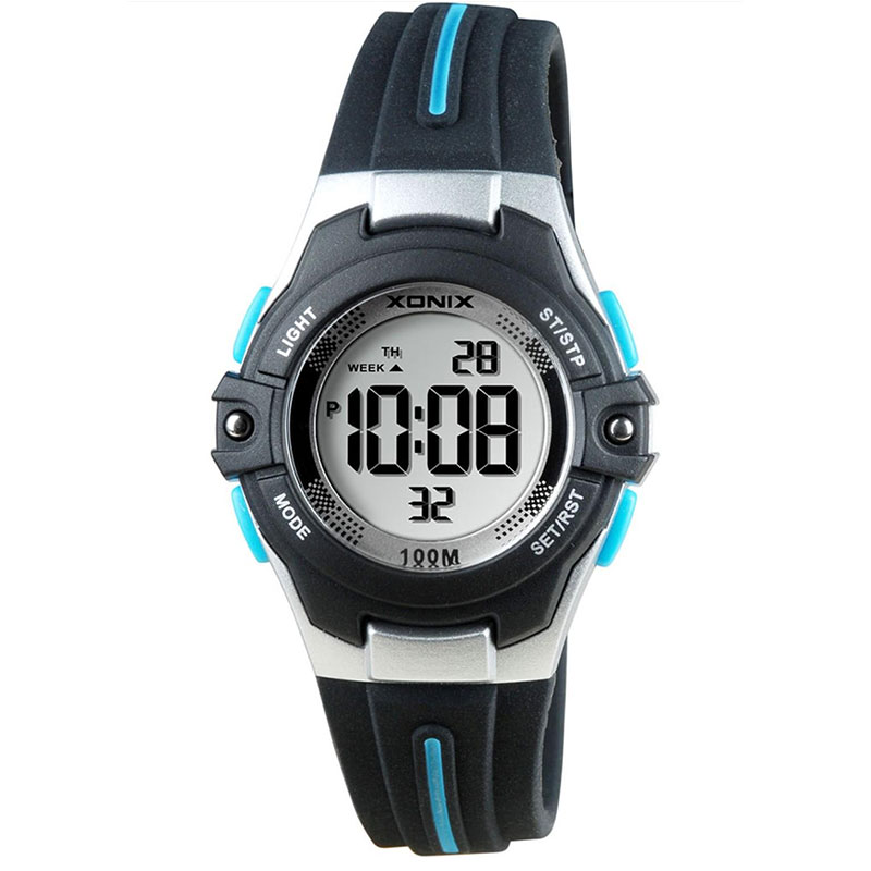 XONIX Kids Black Rubber Strap BAB-005.