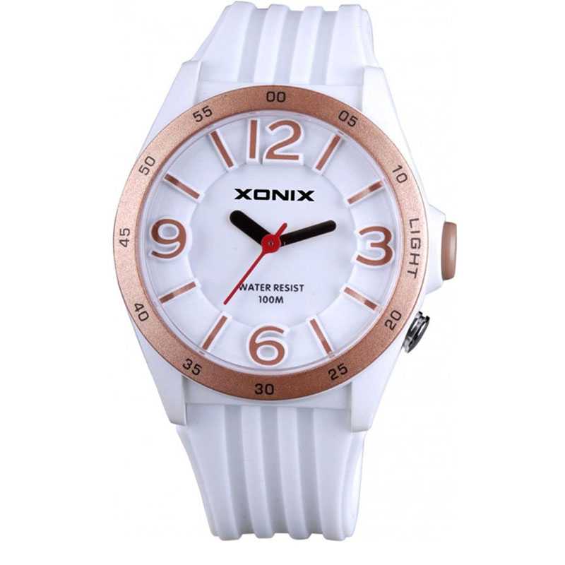 XONIX White Rubber Strap WY-001.