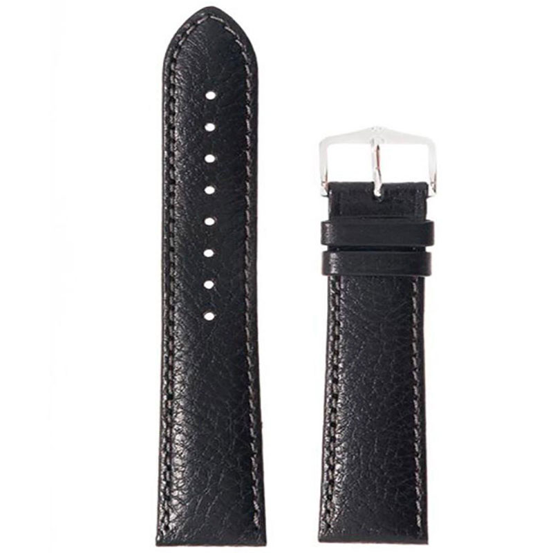 Hirsch Forest watch strap Black 22mm.