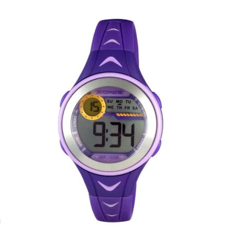 Xonix digital childrens watch with purple rubber strap KU-005.