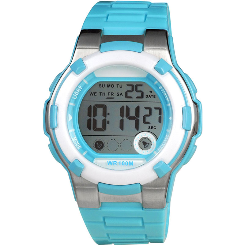 HONIX Teen Watch with chronograph and blue rubber strap KF-B02.