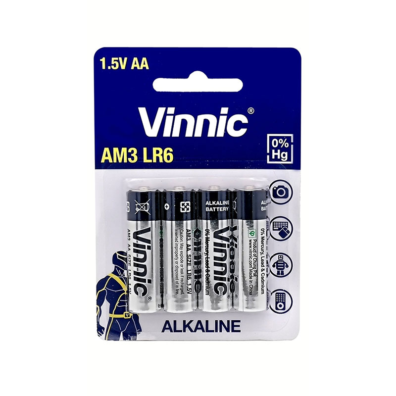Vinnic Alkaline Batteries AA 1.5V 4pcs.