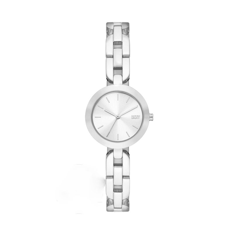 DKNY Womens Stainless Steel Watch with White Dial and Silver Bracelet NY6626.