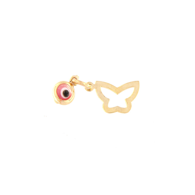 Gold butterfly with red eye for Girl K9.