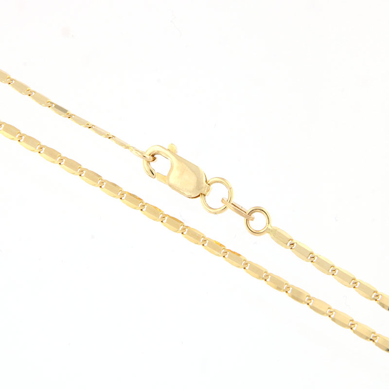 Solid 14 karat gold Partridges eye chain, solid 14 karat gold 50cm.