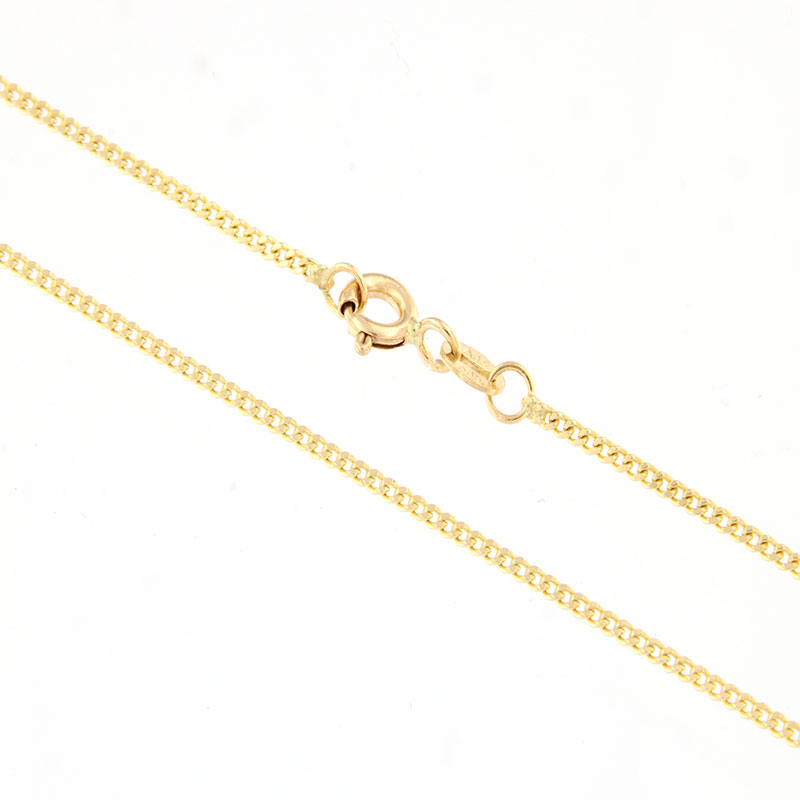 Solid 14 karat gold chain curmet chain 45cm.