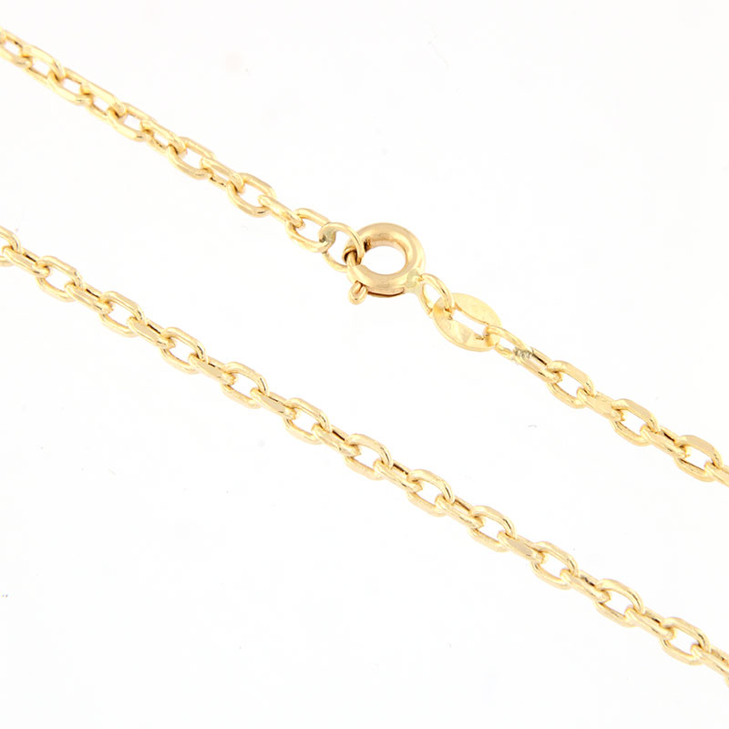 14 karat gold hollow chain 45cm.