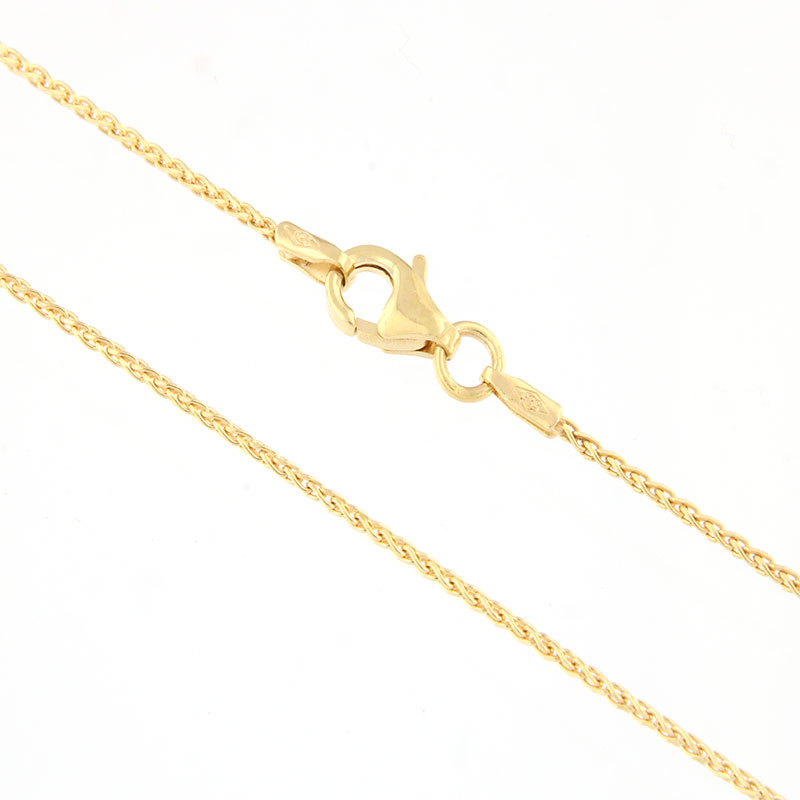 Solid gold 14 karat solid match chain round 50cm made of 14 karat gold.