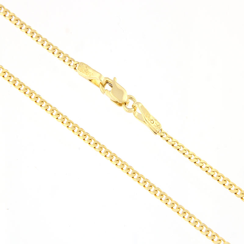 Chain Courmet solid gold chain 9 carat gold 45cm.