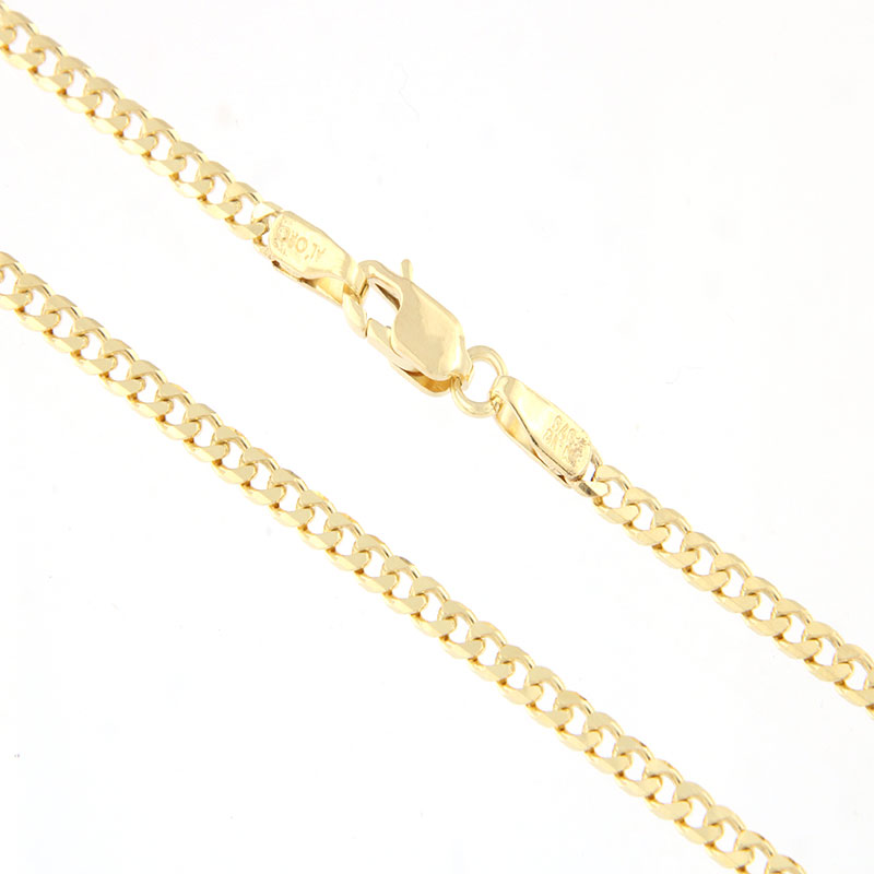 Chain Courmet solid gold chain 9 carat gold 55cm.