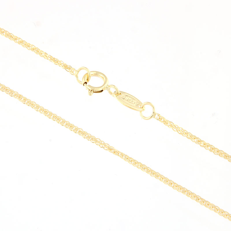 Solid gold 9 carat solid square match chain 45cm made of 9 carat gold.