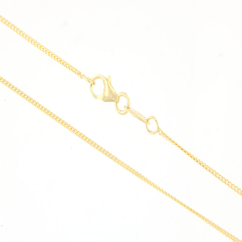 Solid gold 9 carat gold chain Courmet 50cm.