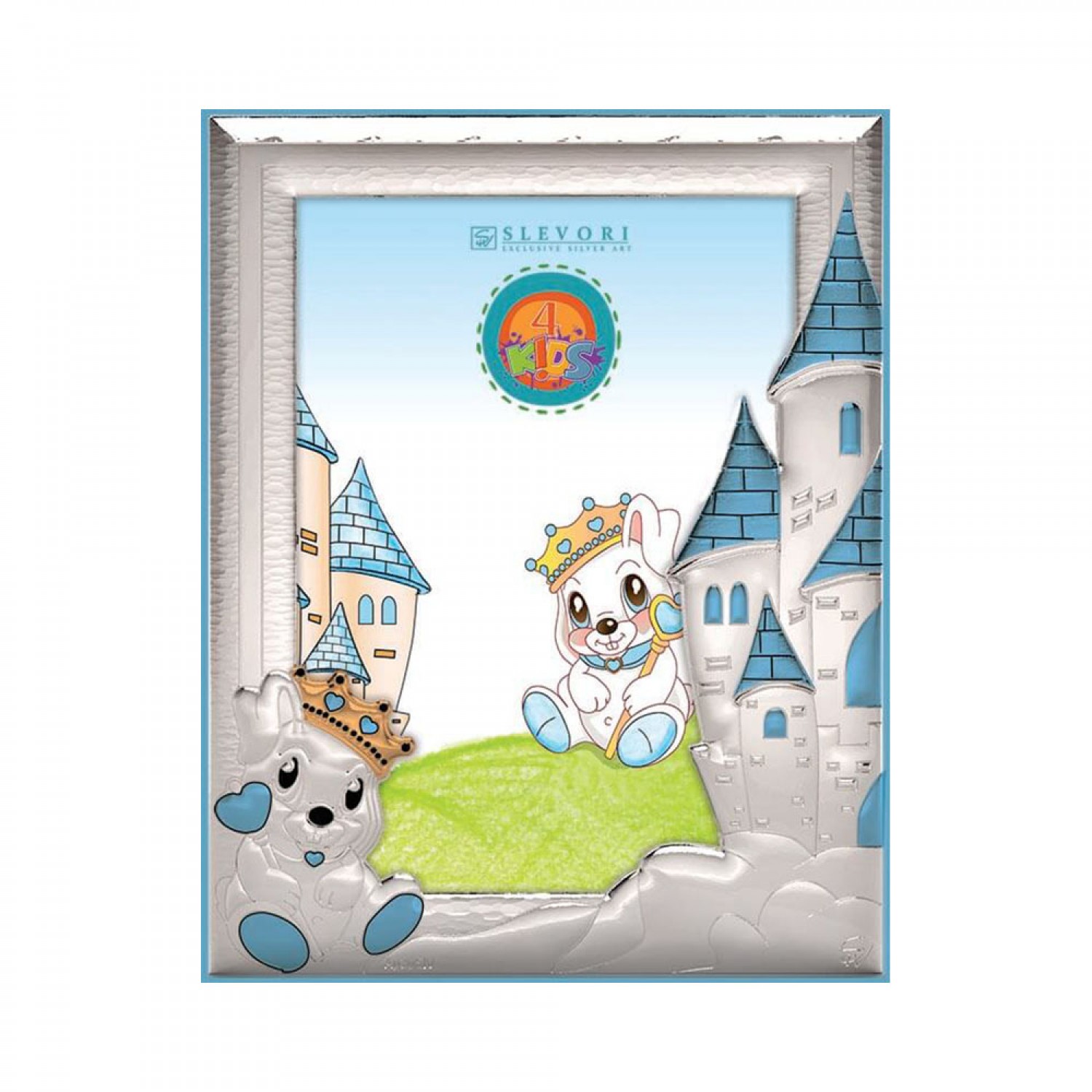 Childrens frame for boy with prince and castle 13X18.