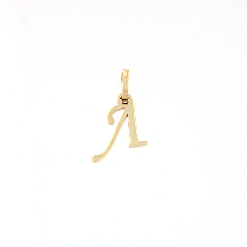 Childrens handmade gold monogram (L) on a lacquered surface K14.