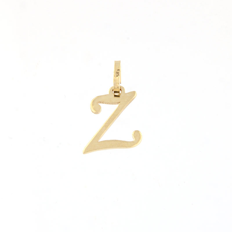 Childrens handmade gold monogram (Z) on a lacquered surface K14.