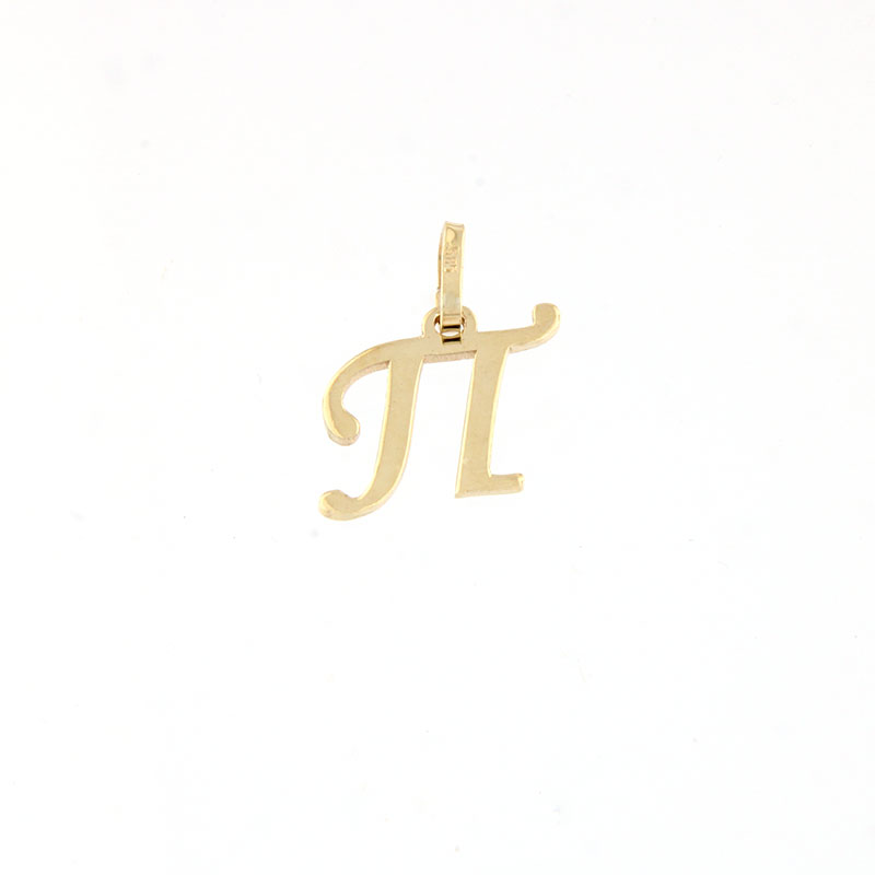 Childrens handmade gold monogram (Π) on a lacquered surface K14.