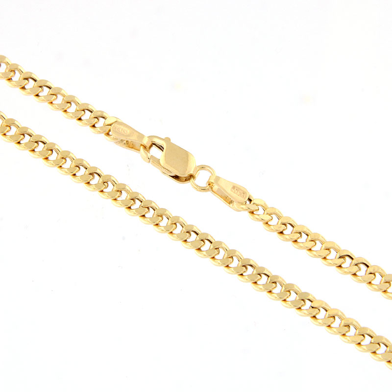 14 karat gold chain hollowed chain of 14 carat gold 60cm.