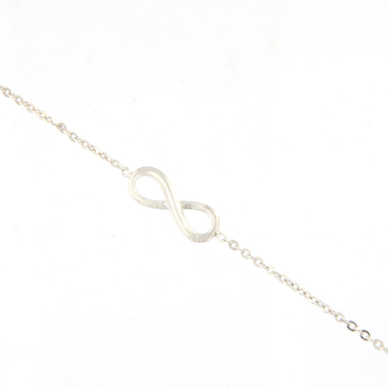 Womens silver bracelet with Infinity 925.