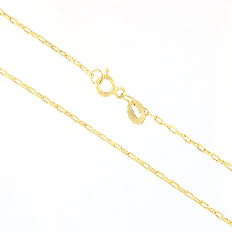 Solid 9 carat gold chain greca 60cm.