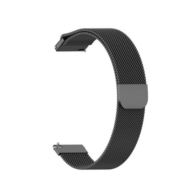 Magnetic black matte bracelet with easy change system 20mm.